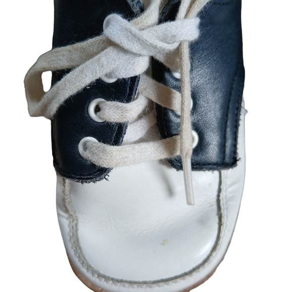 Vintage Child's Stride Rite Saddle Oxford Shoes Leather In Box Size 6.5 EE - Picture 5 of 13